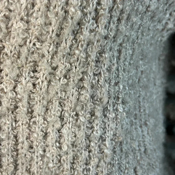 duet Creations Vintage Taupe Ribbed Knit Cardigan Sweater  Made in Hong Kong - Picture 3 of 7